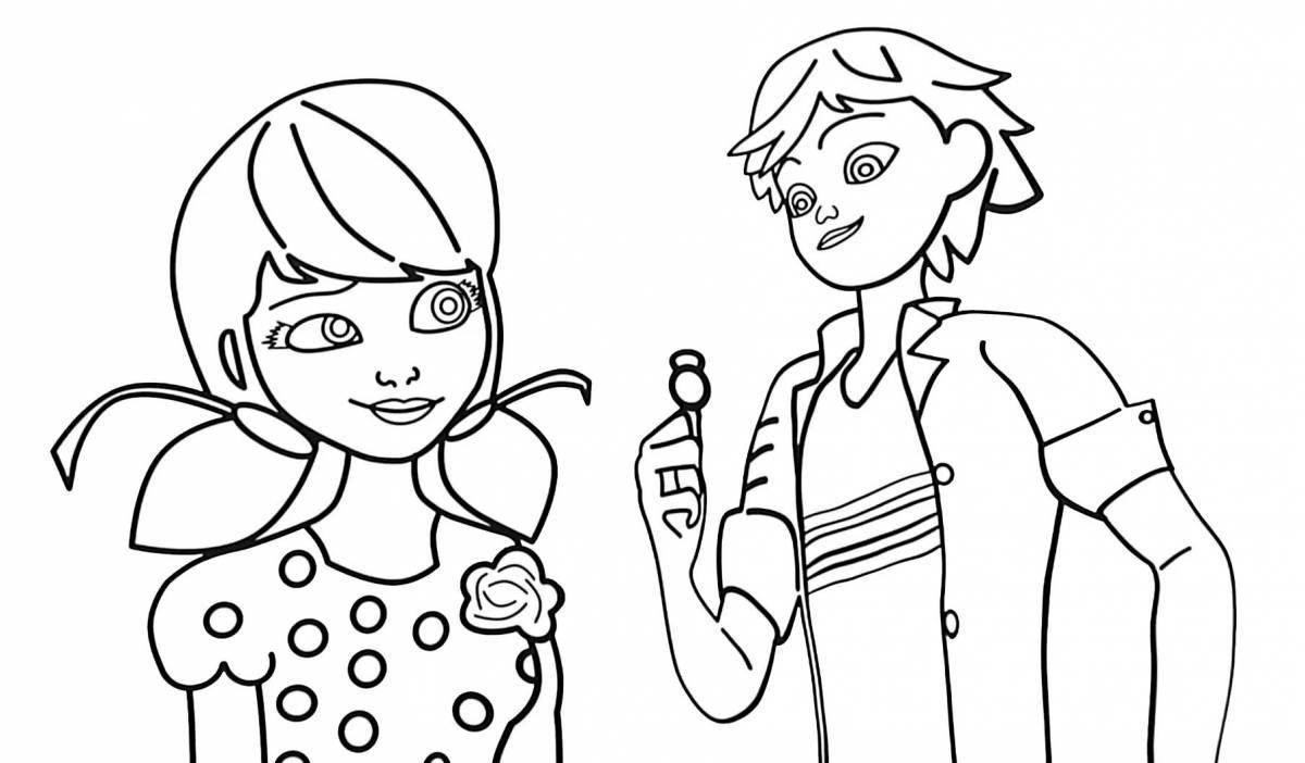 Marinette's fun coloring book for teens