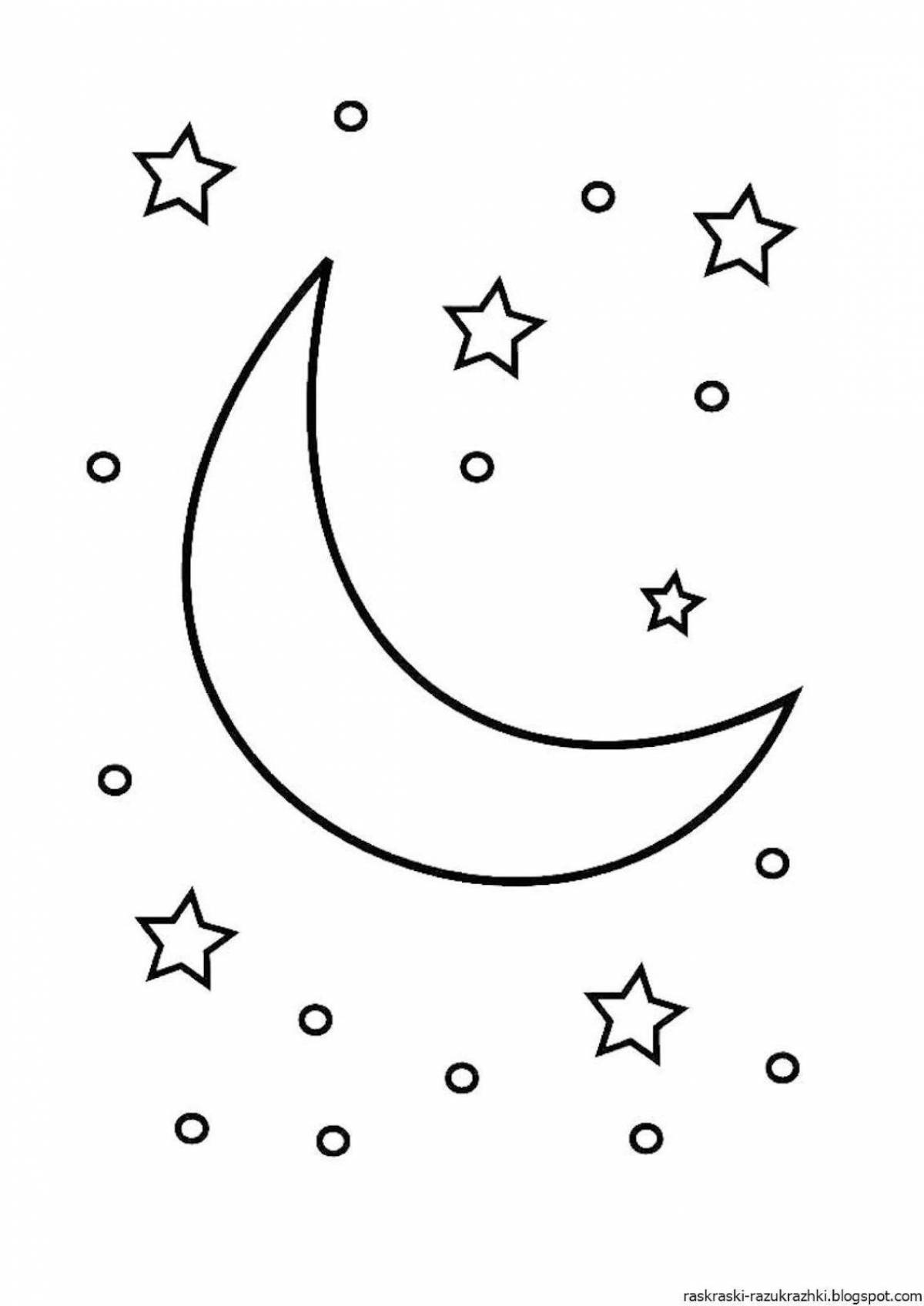Exquisite starry sky coloring book for kids