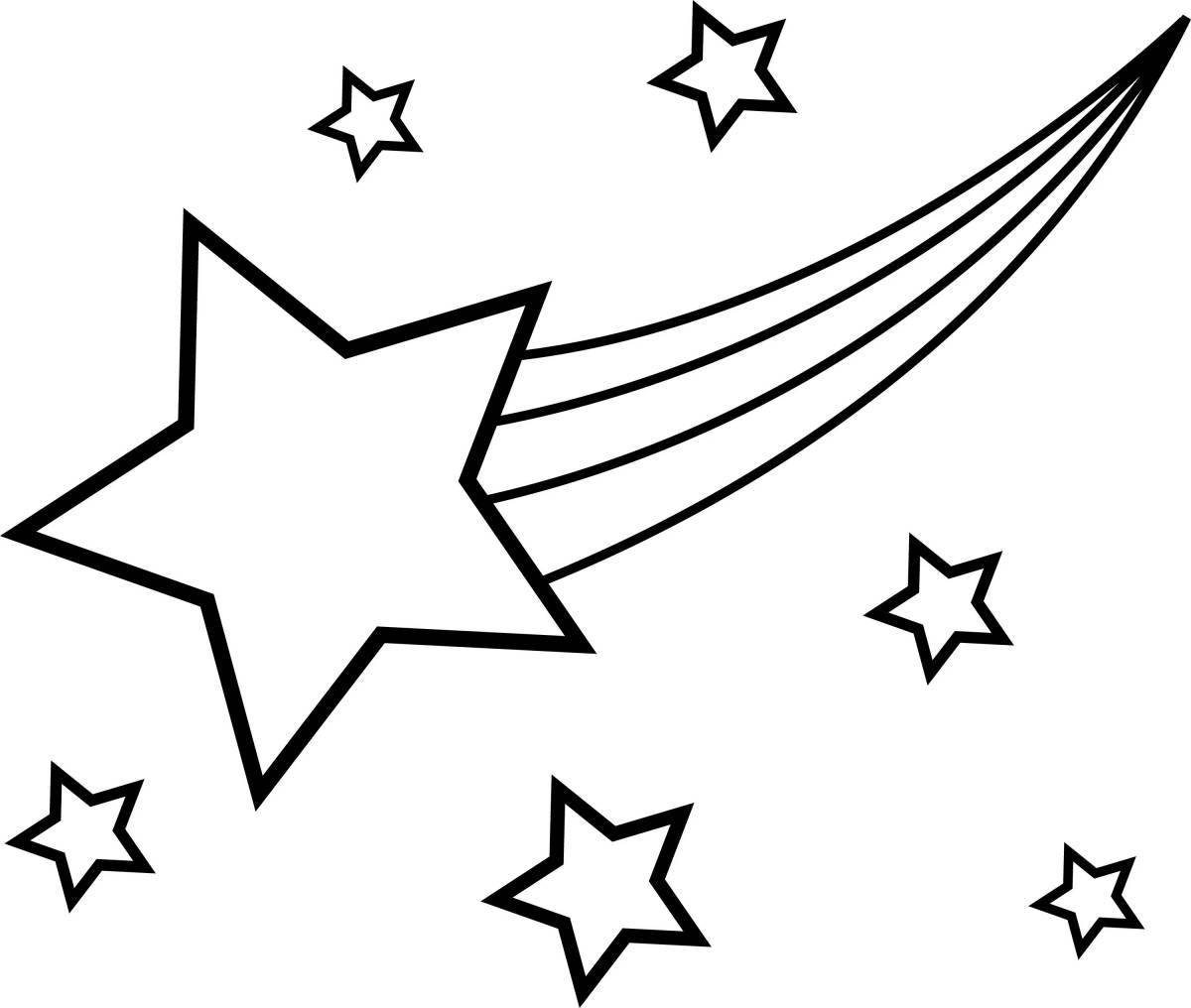 Dazzling starry sky coloring book for kids