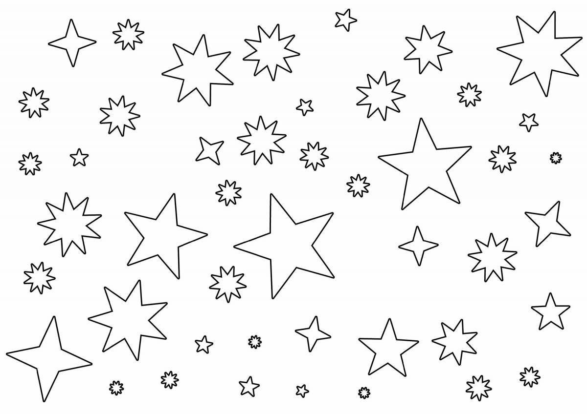 Потрясающая раскраска звездное небо для детей