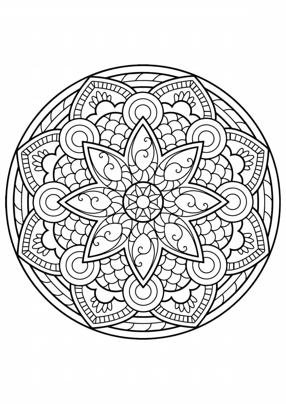 Rampant Mandala Coloring for Adults en