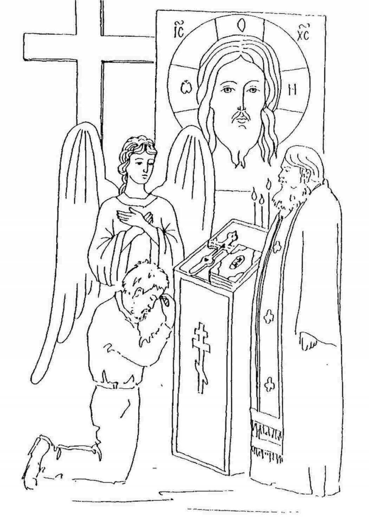 Cheerful Orthodox coloring book