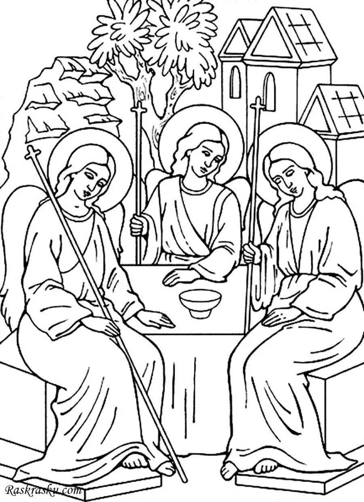 Majestic orthodox coloring book