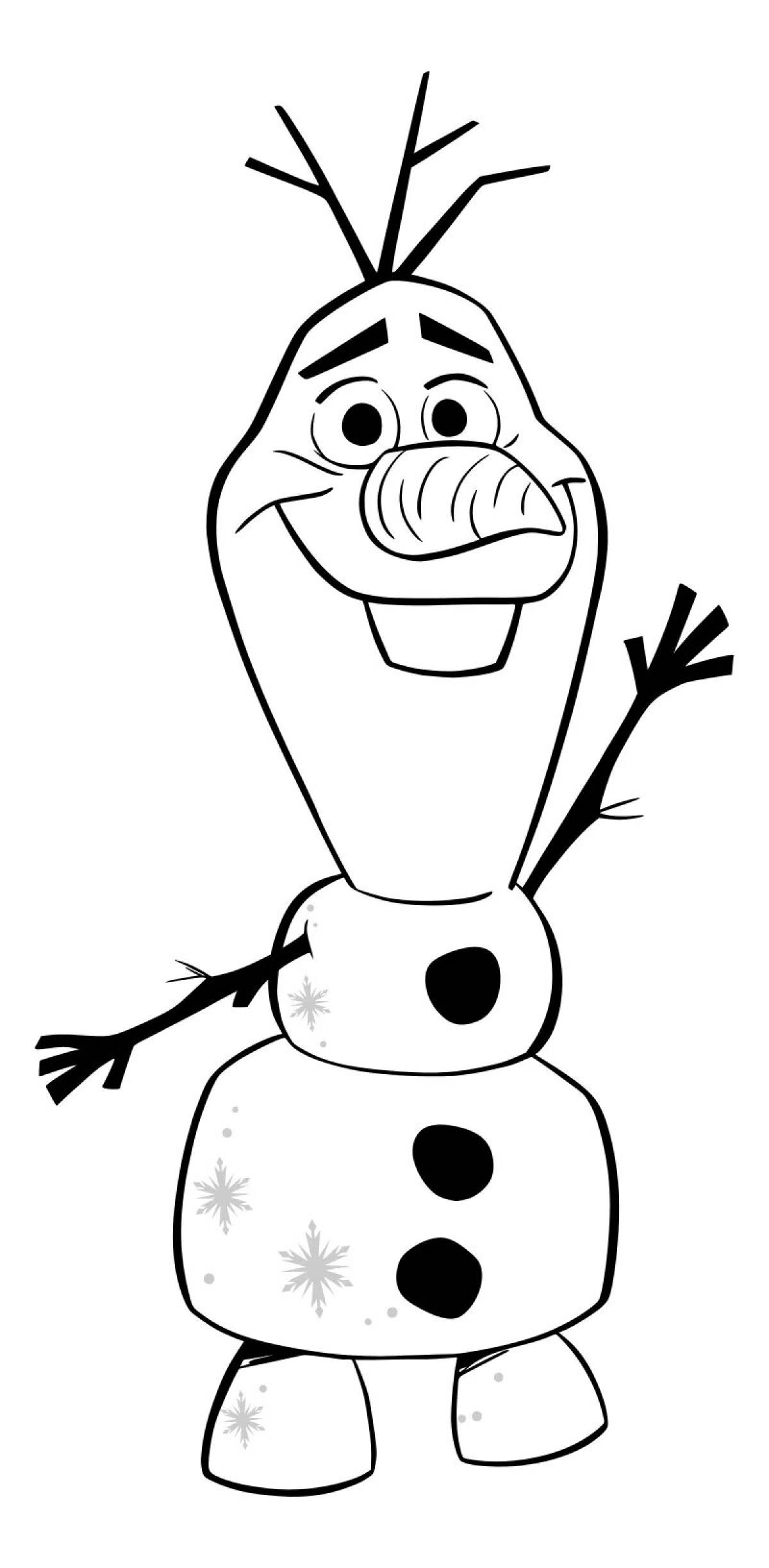 Olaf's exciting coloring book for kids
