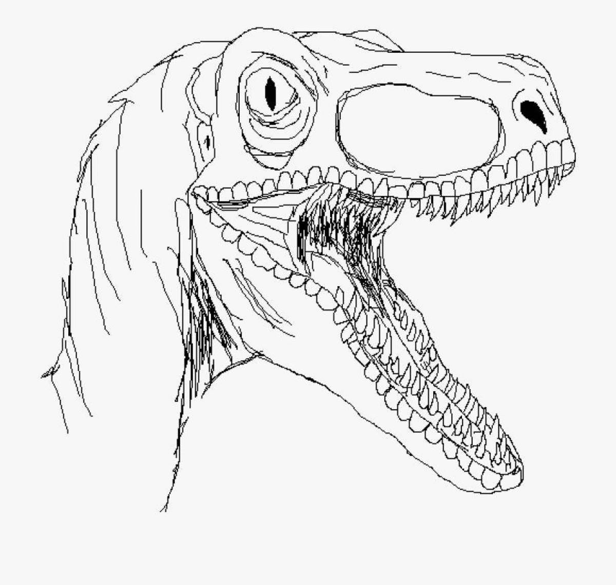 Adorable lizard mask coloring page