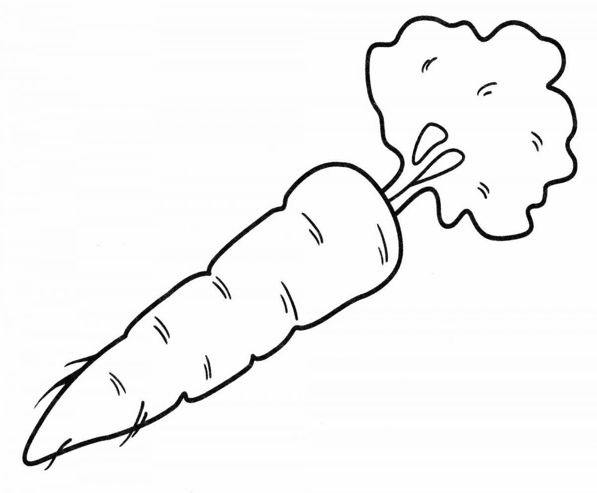 Carrot drawing for kids #2