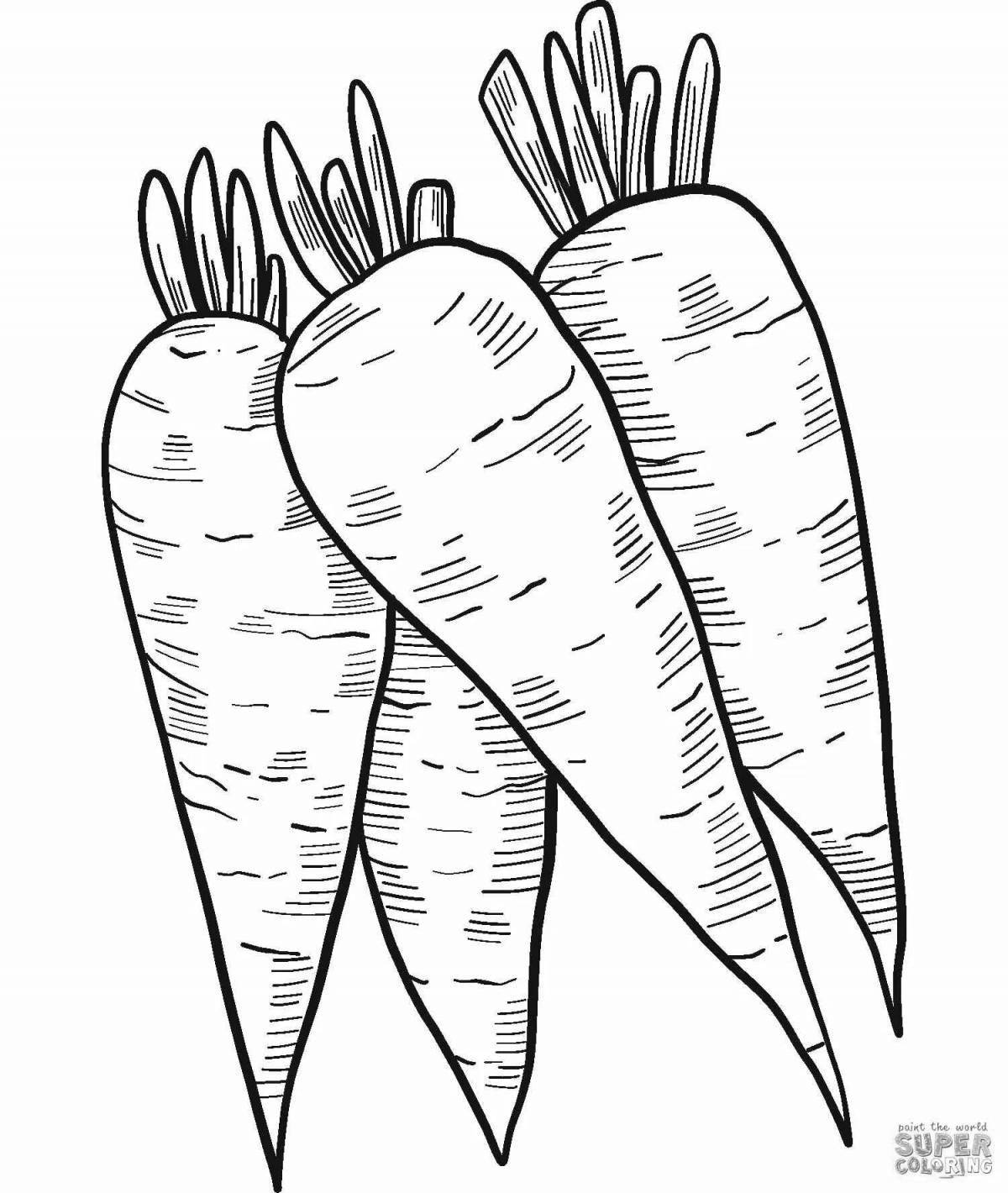 Carrot drawing for kids #8