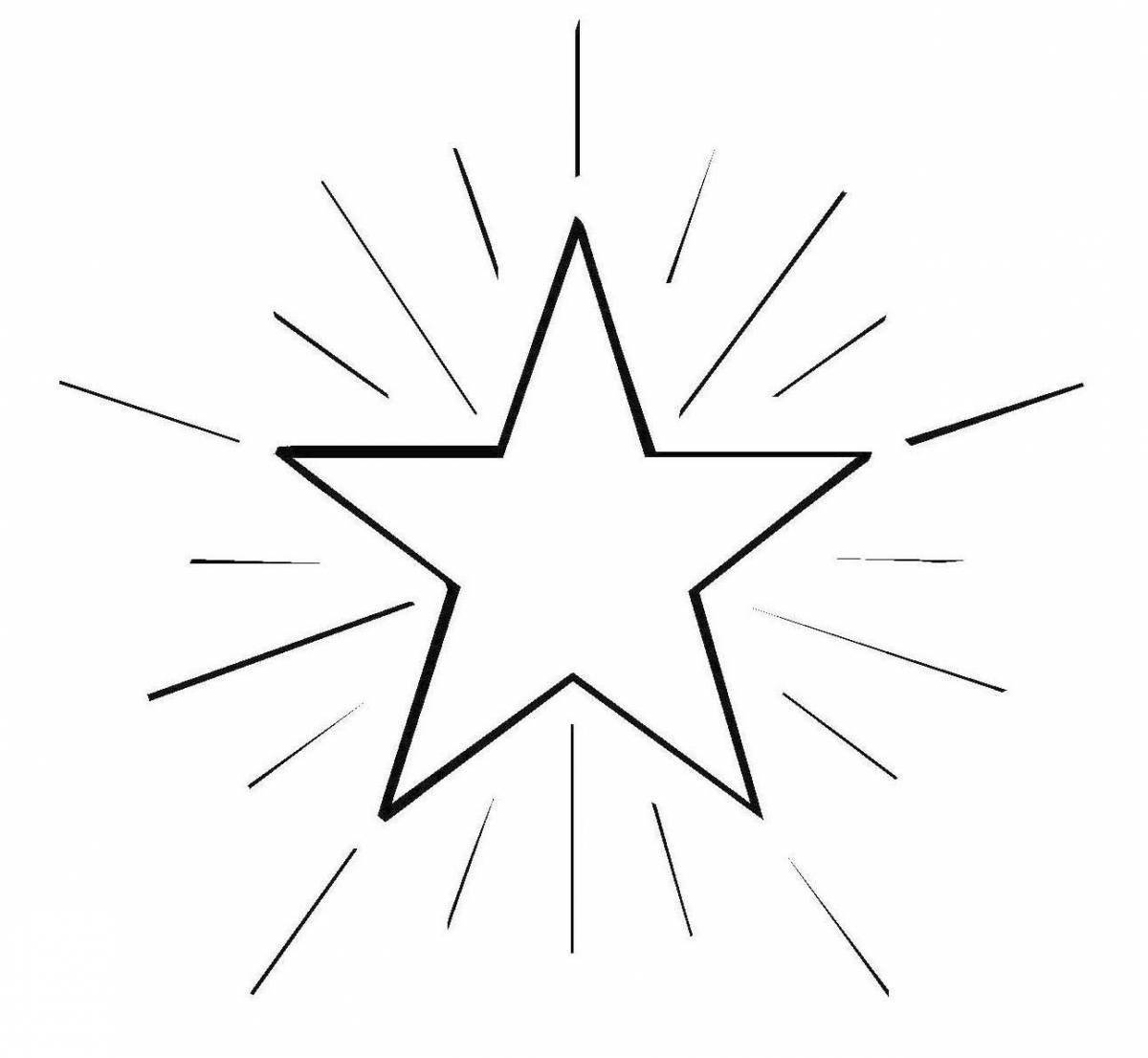 Shining Christmas star coloring book for kids