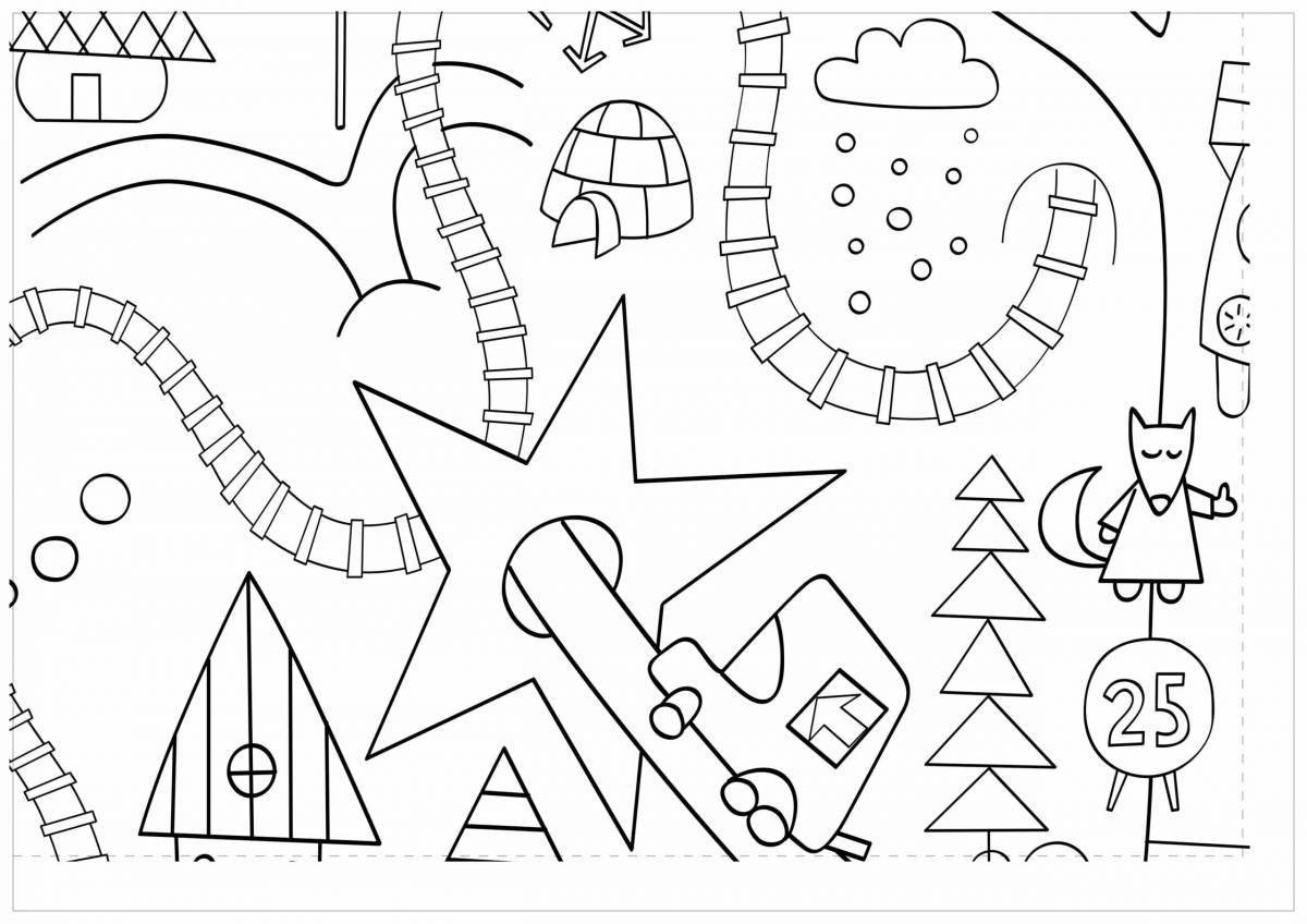 Playful Christmas coloring book for kids