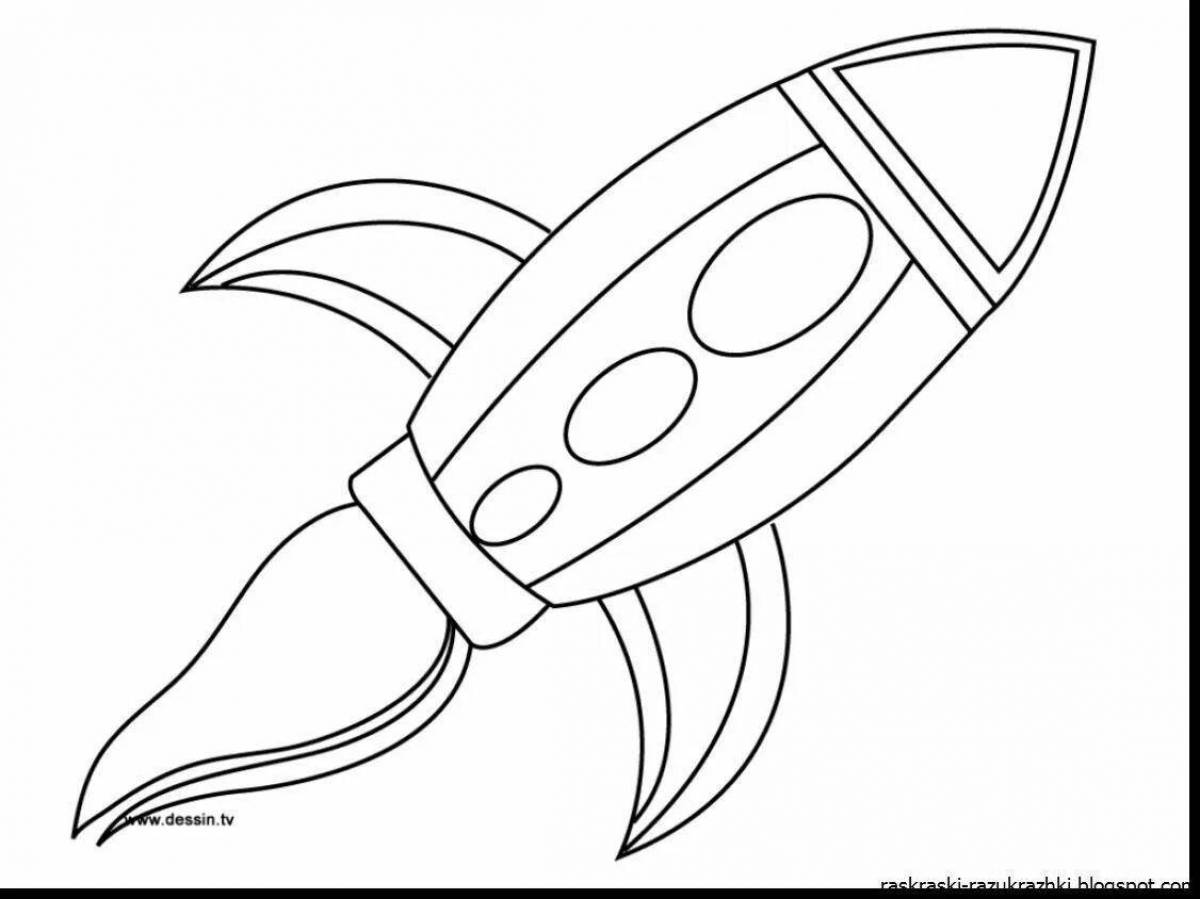 Incredible rocket drawing for kids
