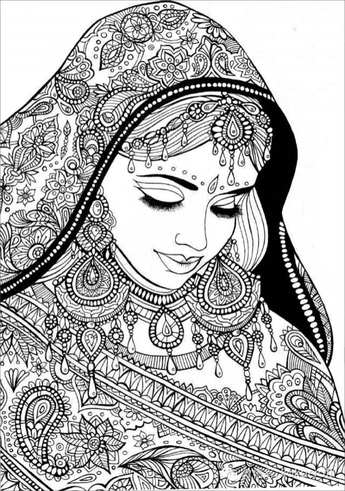 Intriguing coloring pages for adults