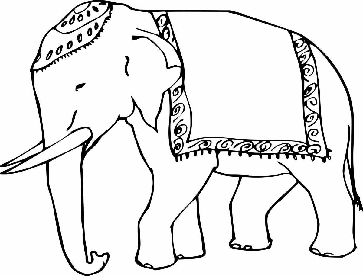 Раскраски Слон — Распечатывайте бесплатно