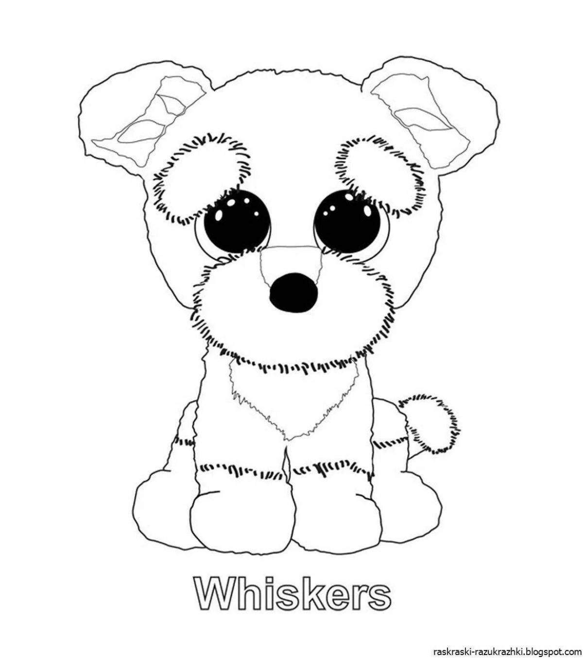 Live cute dog coloring book for girls