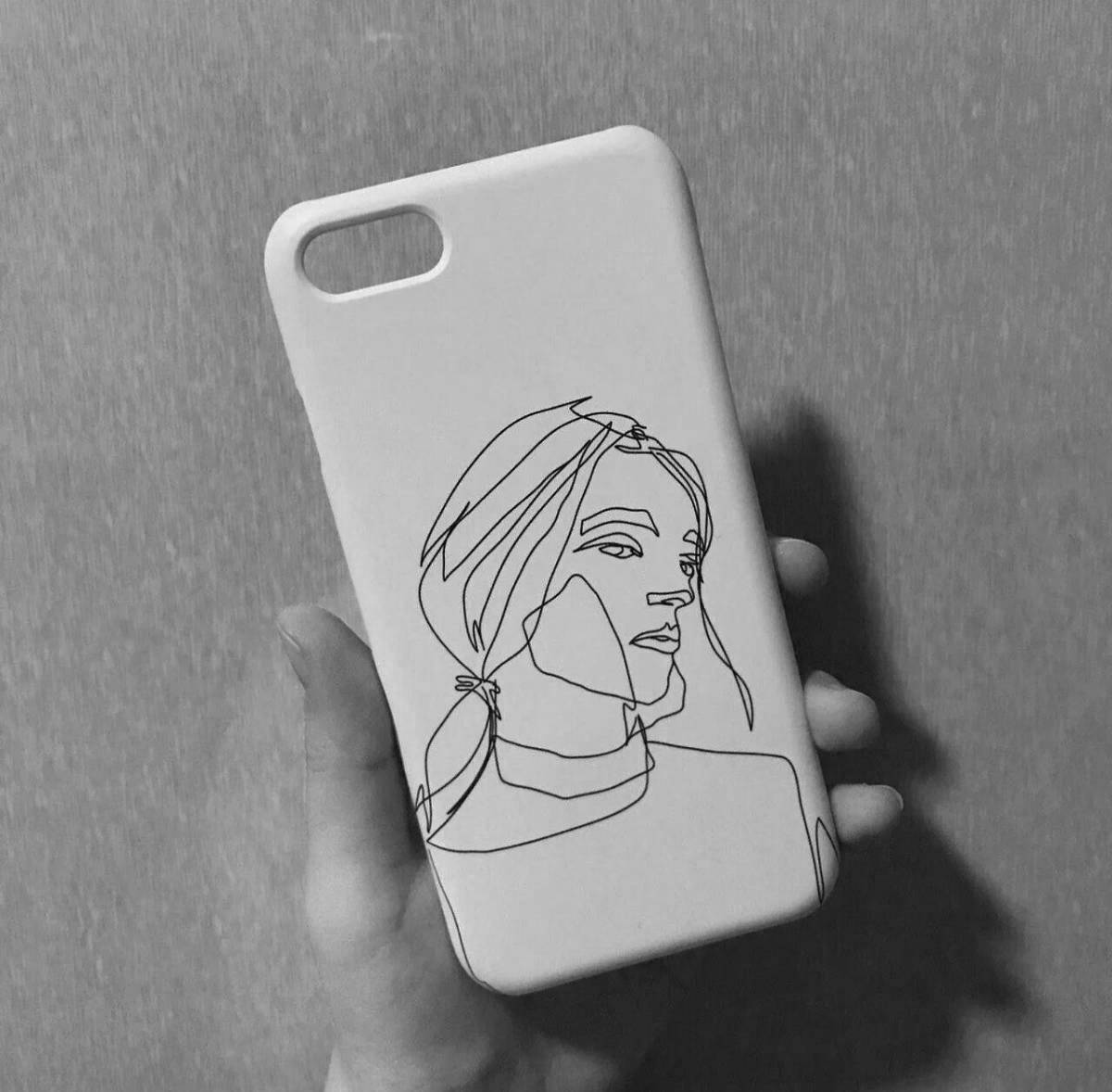 Colouring stylish phone case