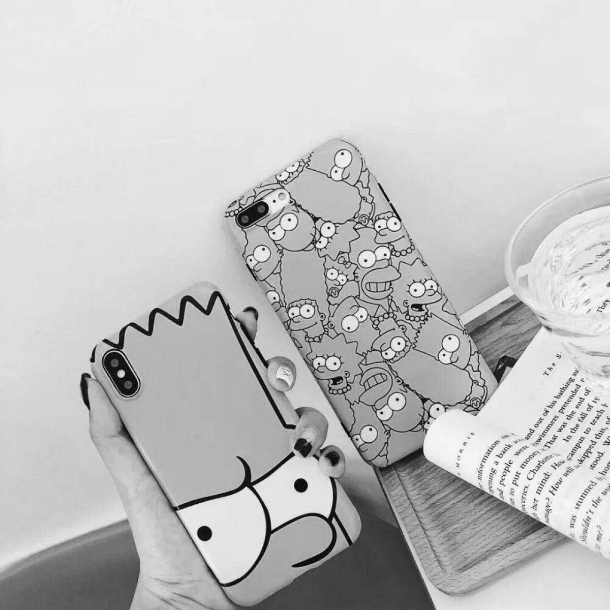 Coloring creative phone cases