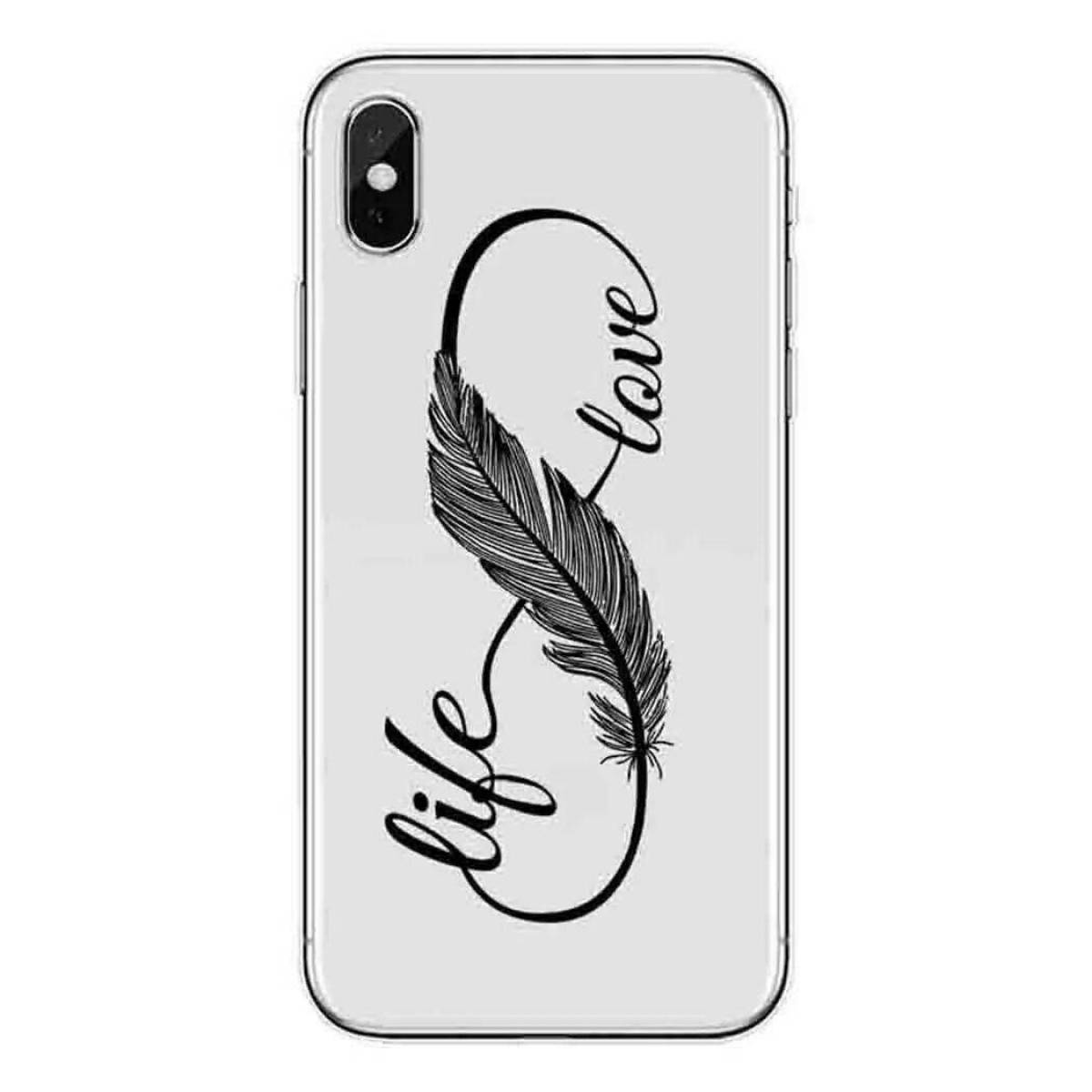Creative phone case design coloring page