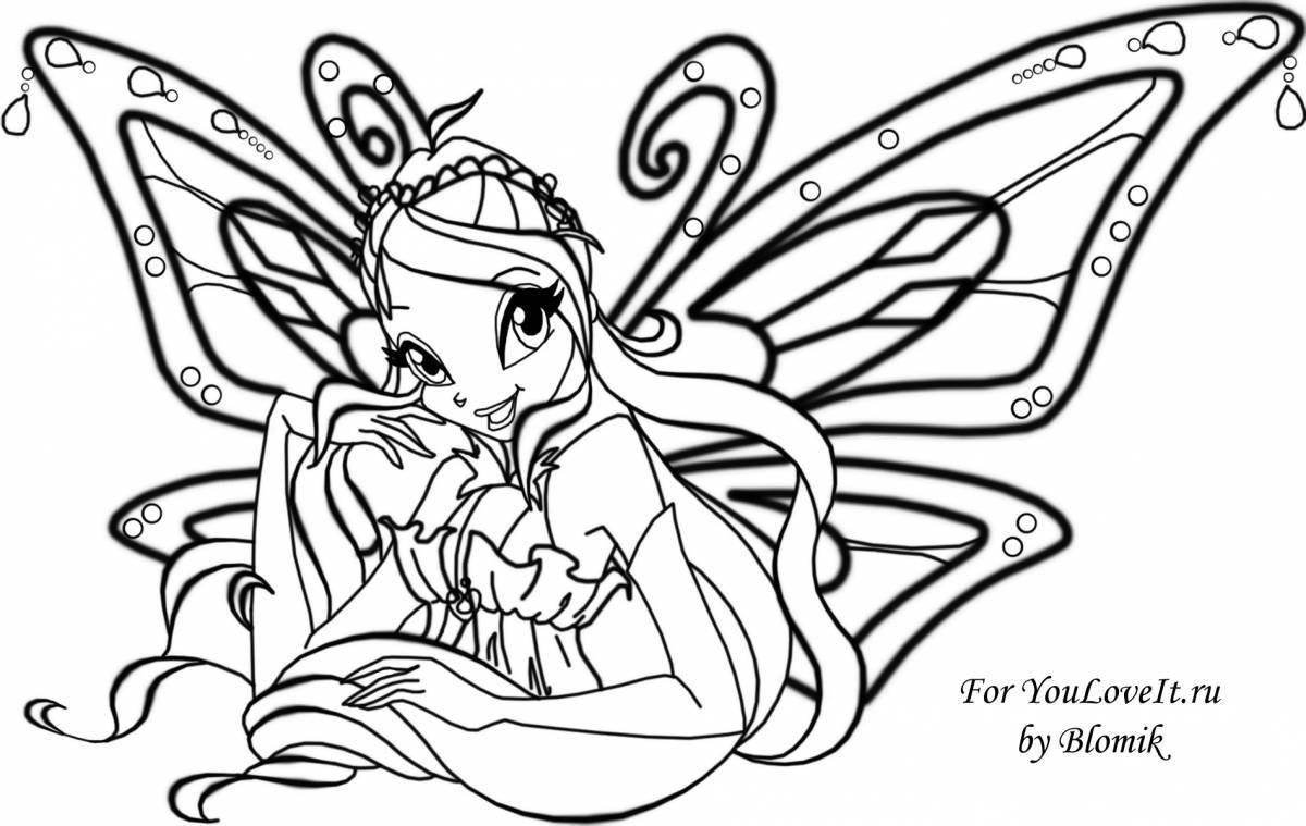 Winx fairy coloring book for kids