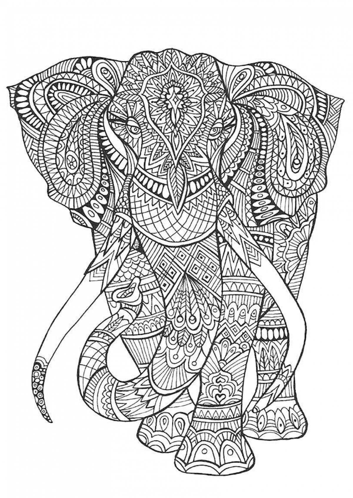 Mystical coloring art therapy for adults