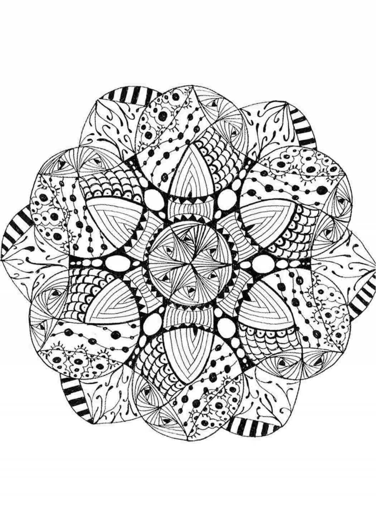 Soothing Art Therapy Coloring Pages for Adults