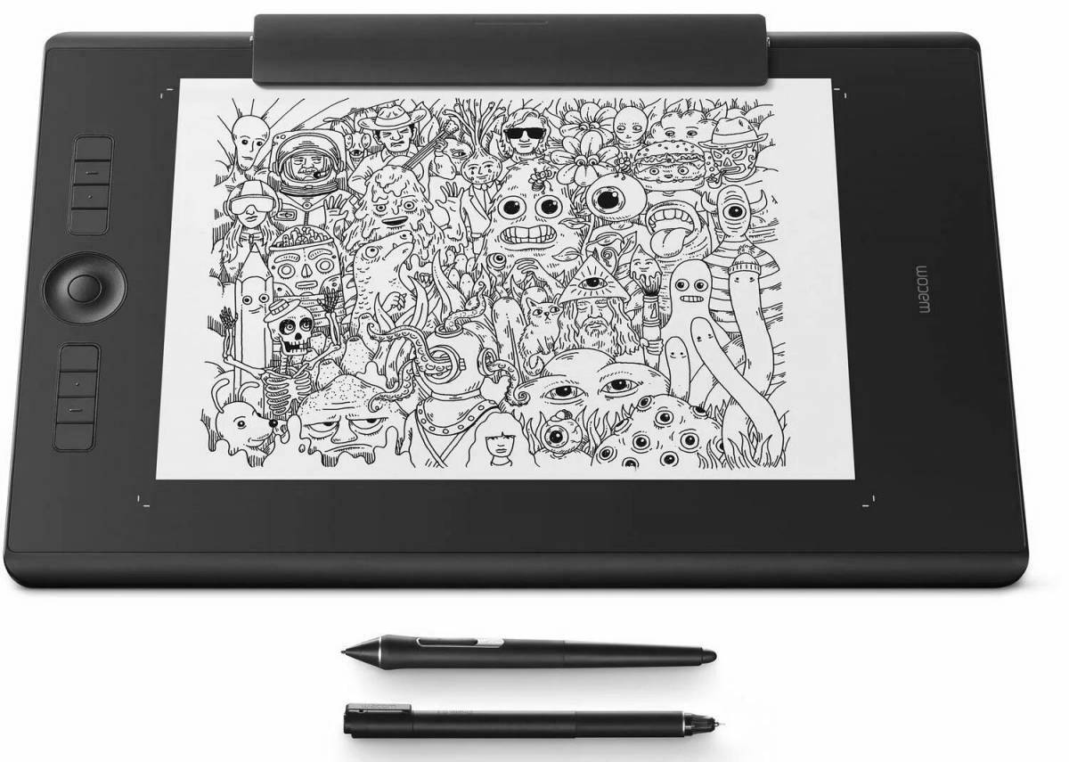 Inspirational coloring for graphics tablet for beginners