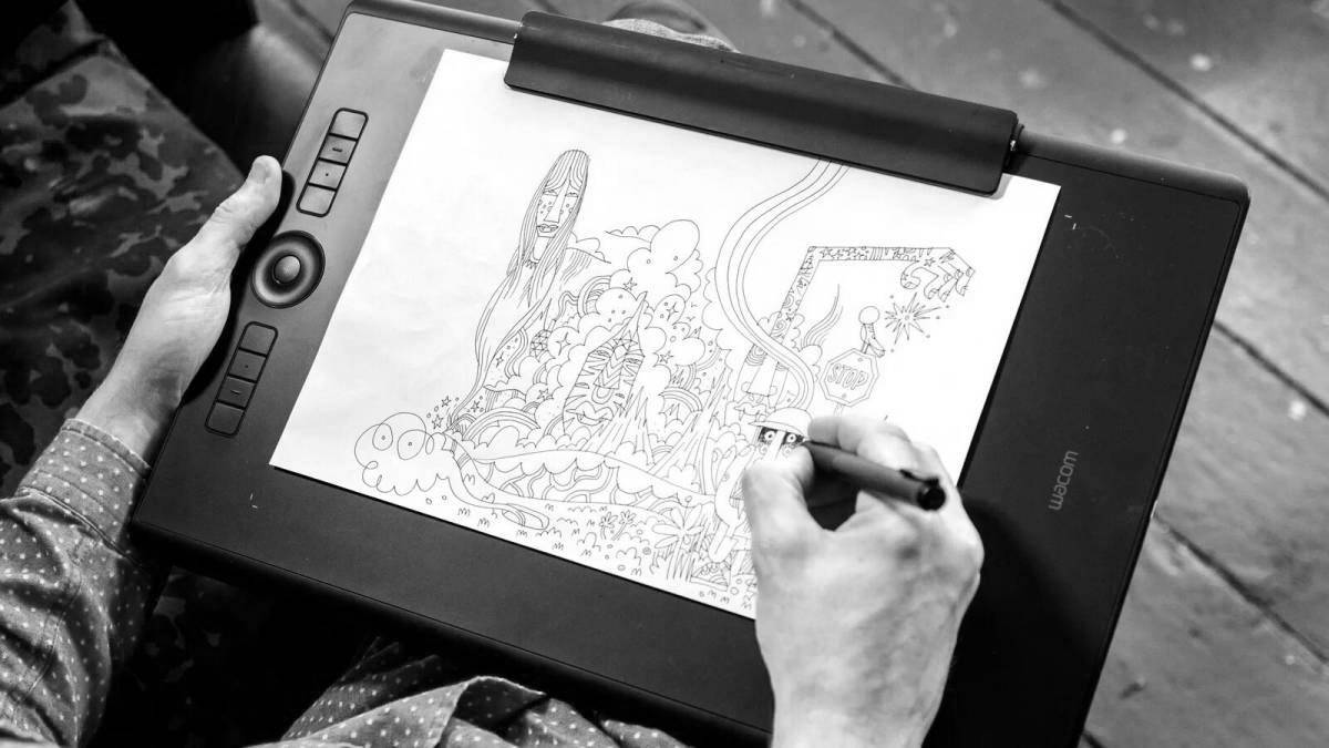 Creative drawing tablet coloring book for beginners