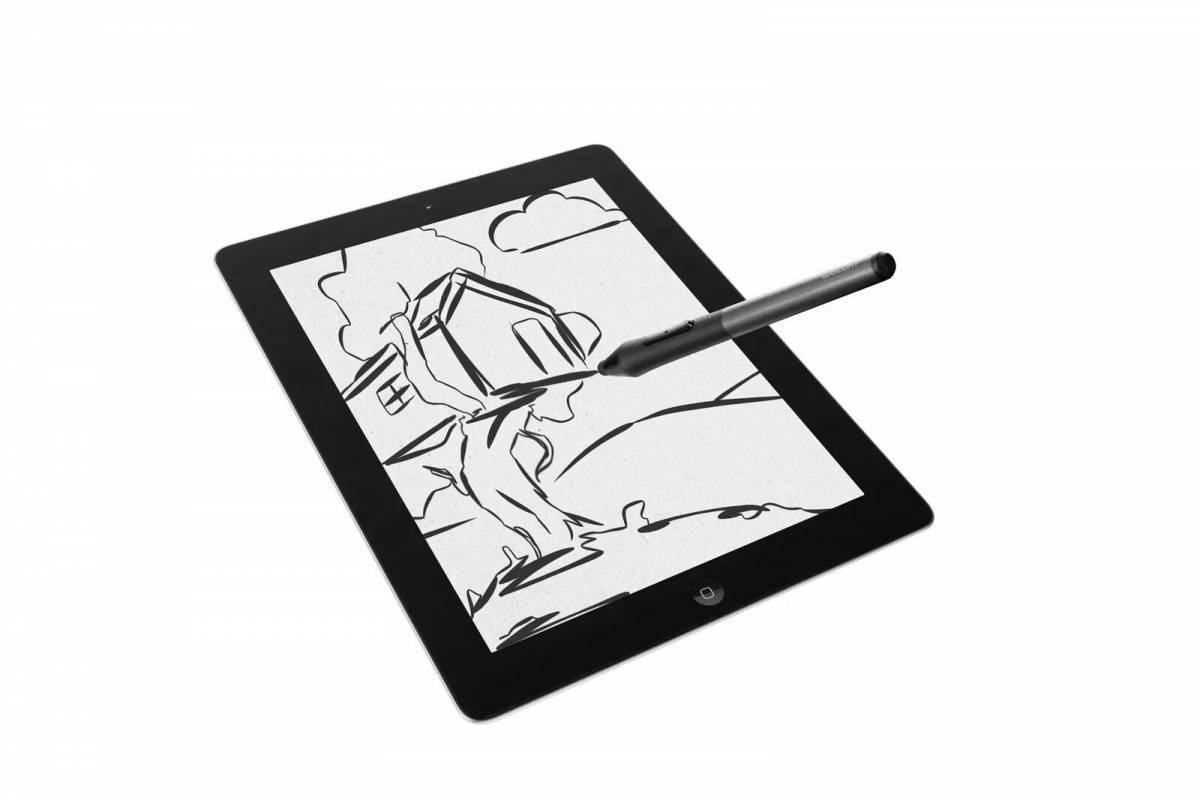 Creative tablet coloring book for beginners