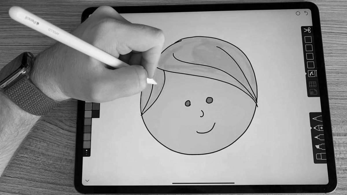 Exciting pen tablet coloring book for beginners