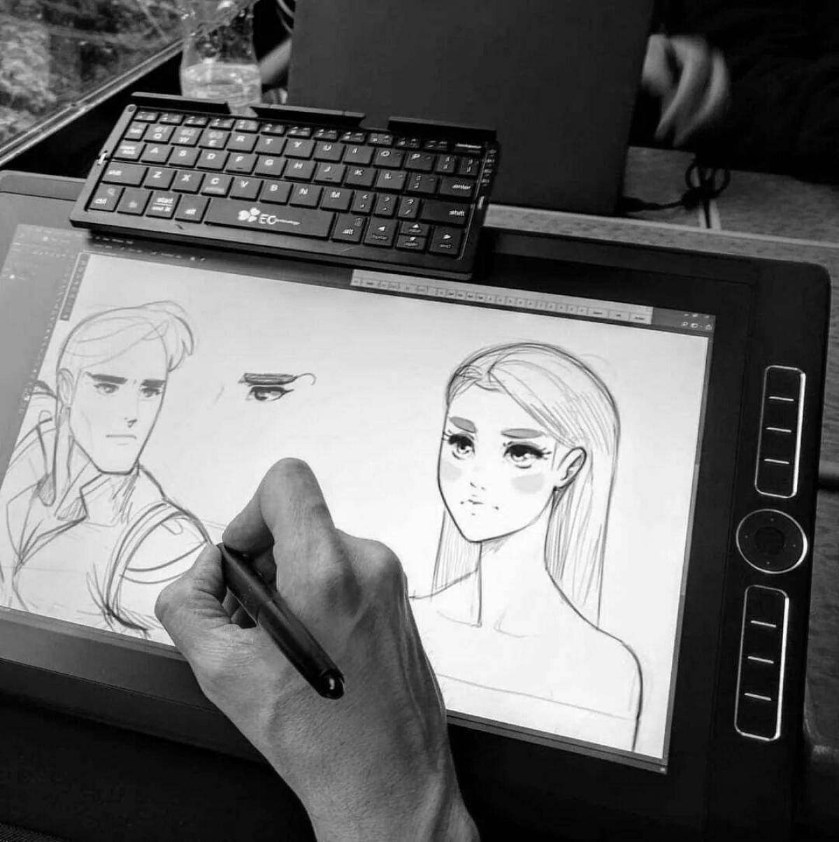Exciting drawing tablet coloring book for beginners
