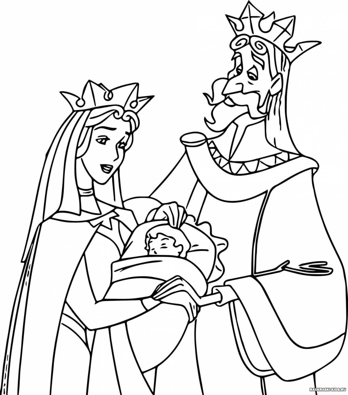Sleeping Beauty coloring book for kids
