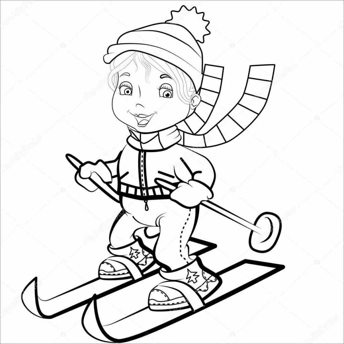 Skier for children 6 7 years old #6