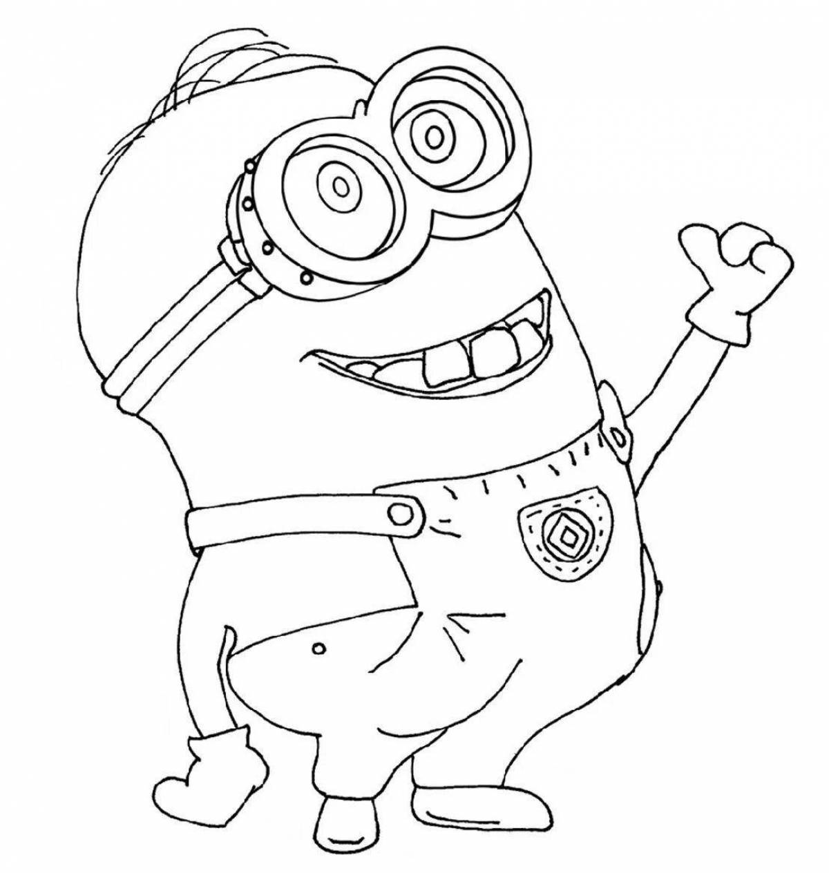 Minions live coloring pages