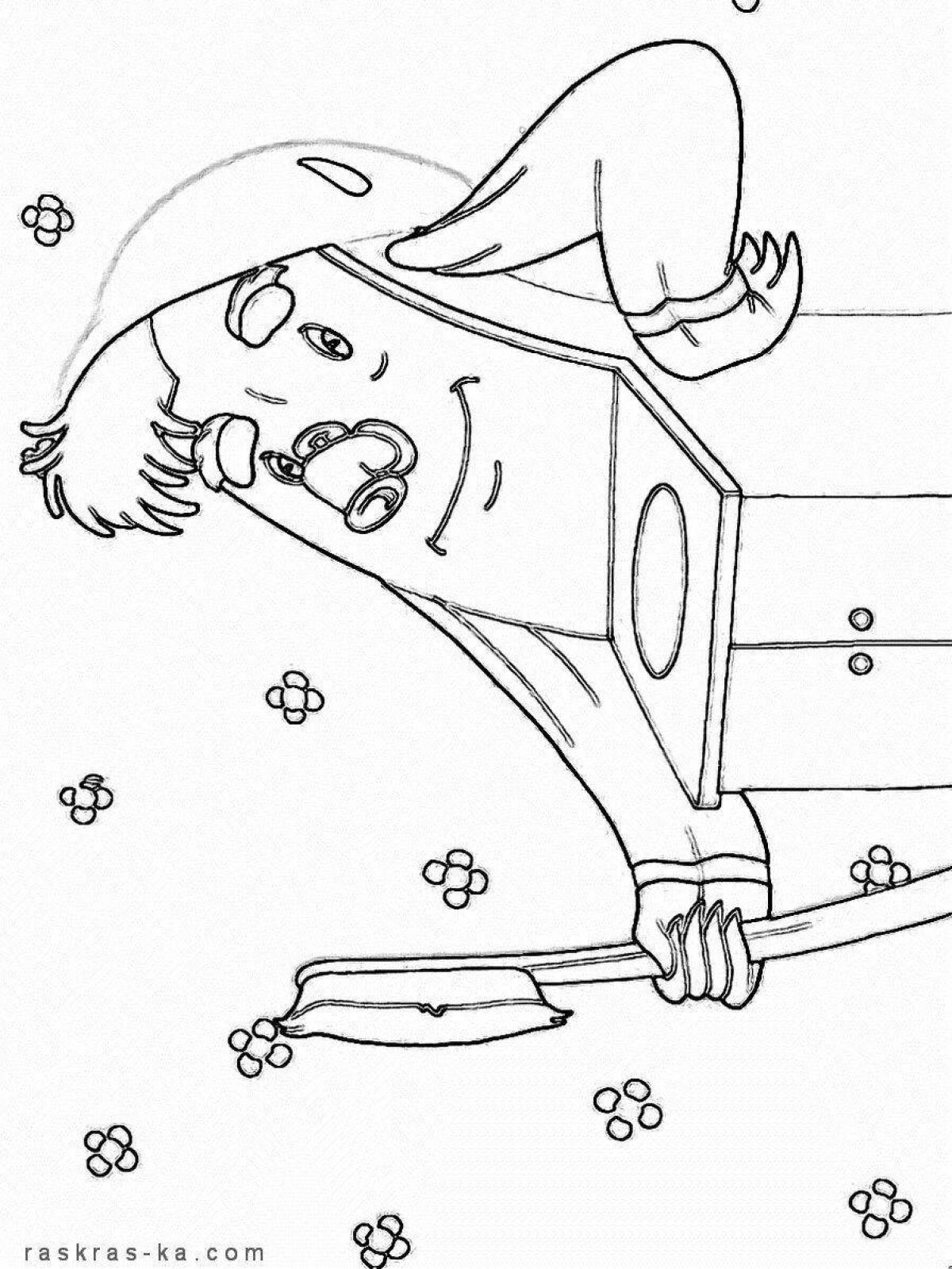 Merry coloring for kids 3-4 years old