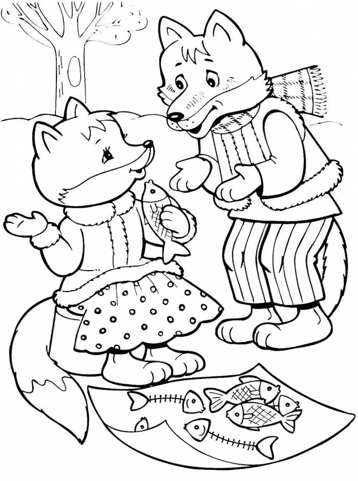 Fox and wolf for kids #8
