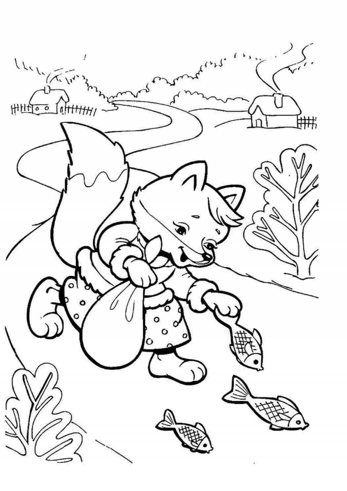 Fox and wolf for kids #10