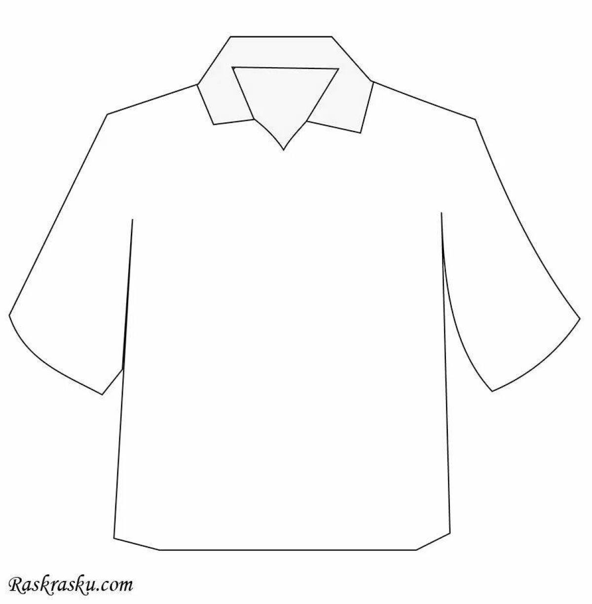 Fun coloring shirt for 4-5 year olds