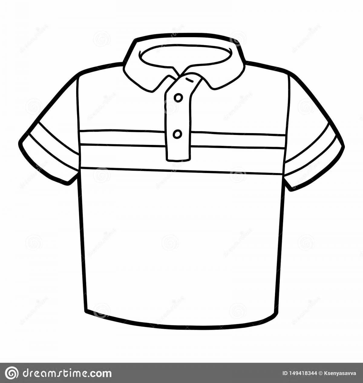 Joyful coloring shirt for 4-5 year olds