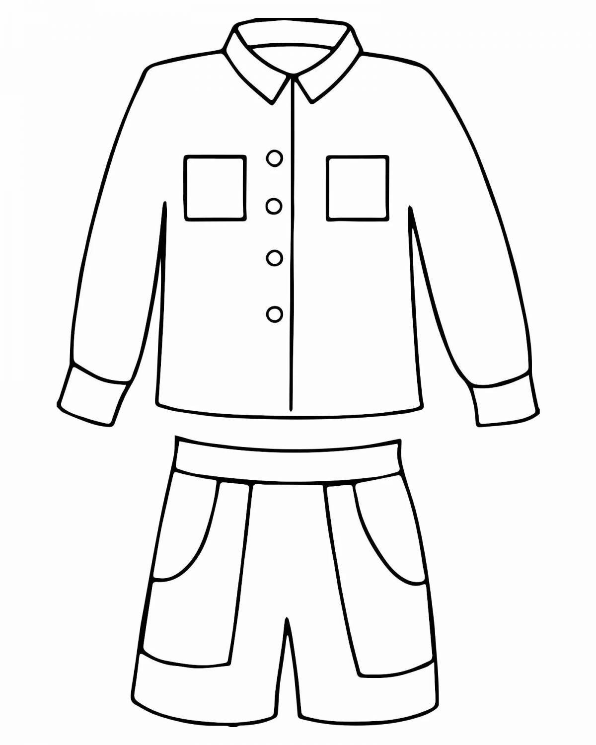 Creative coloring shirt for 4-5 year olds