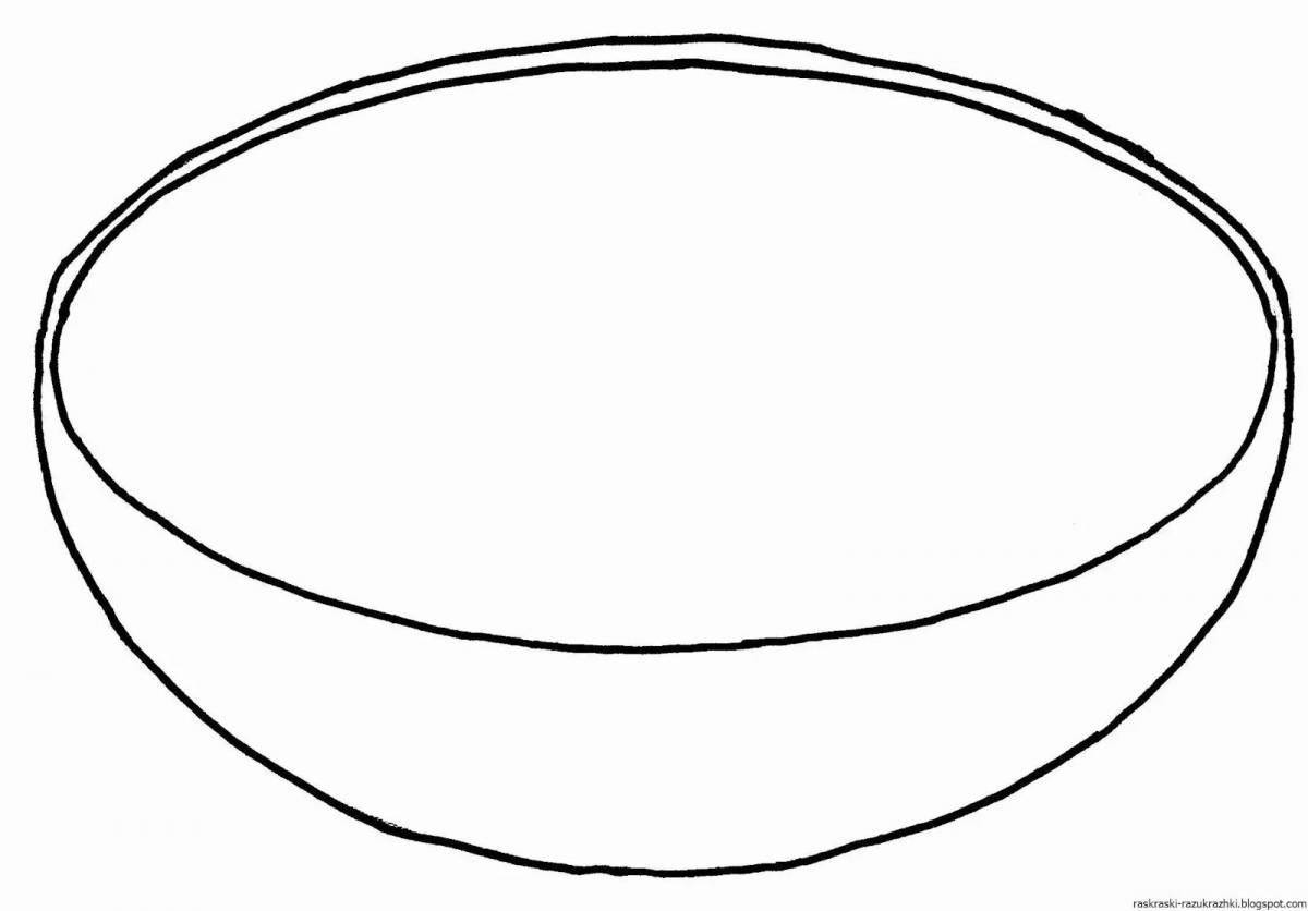 Funny fruit bowl empty coloring book for kids