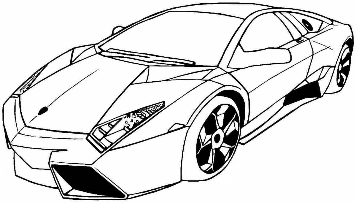 Coloring book luxury cars for boys 5 years old