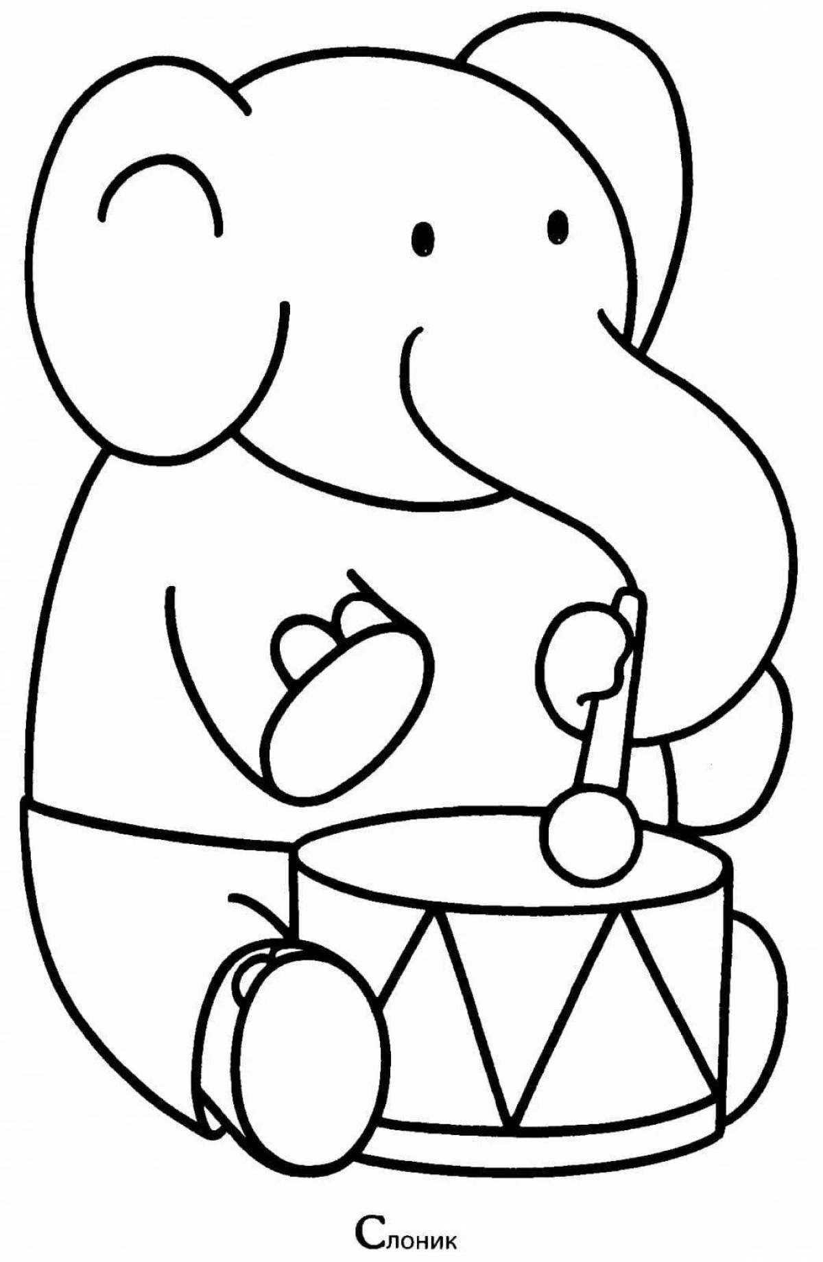 Color-magical coloring page pdf для детей 3-4 лет