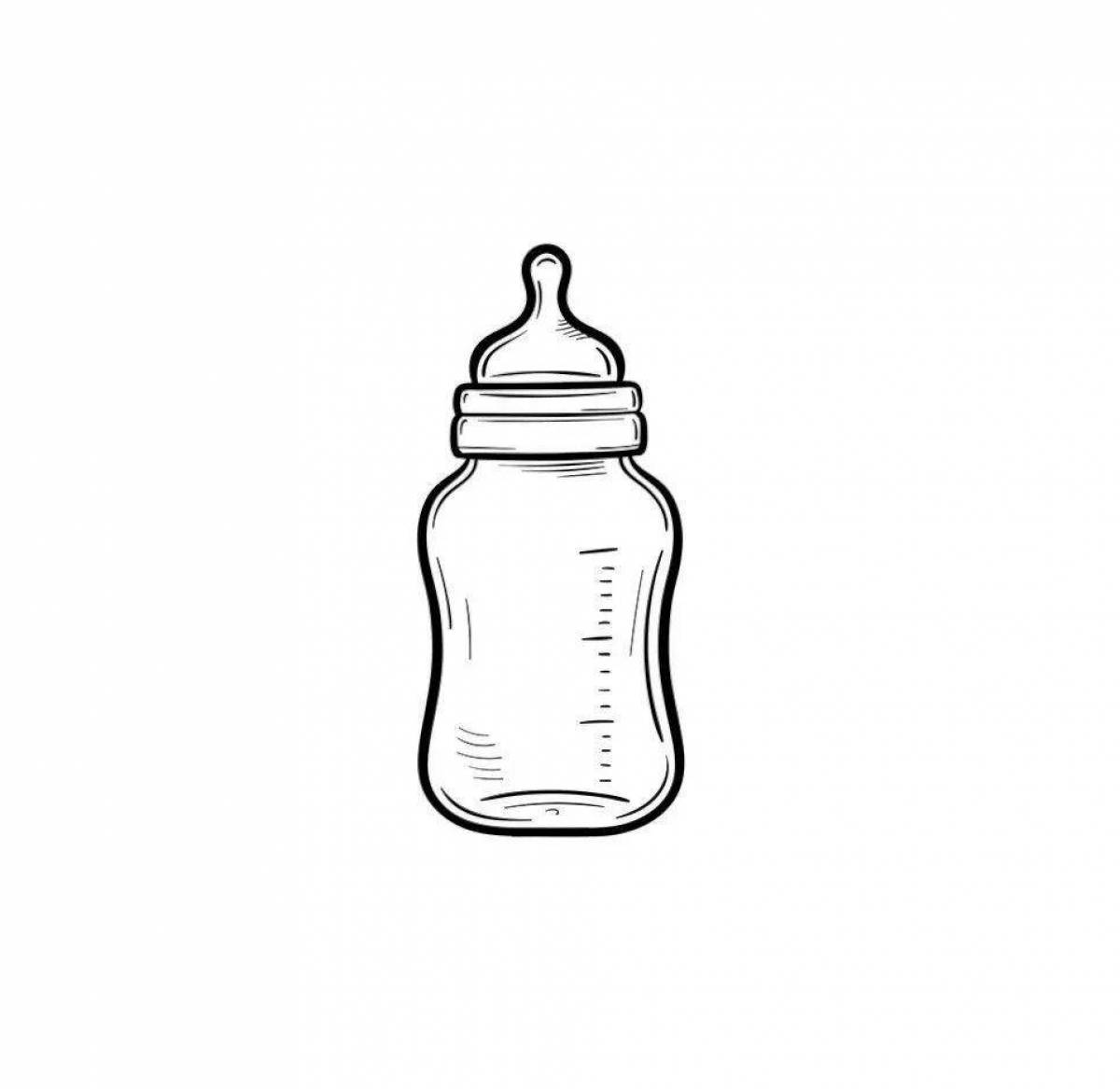 Раскрашивание бутылки для детей