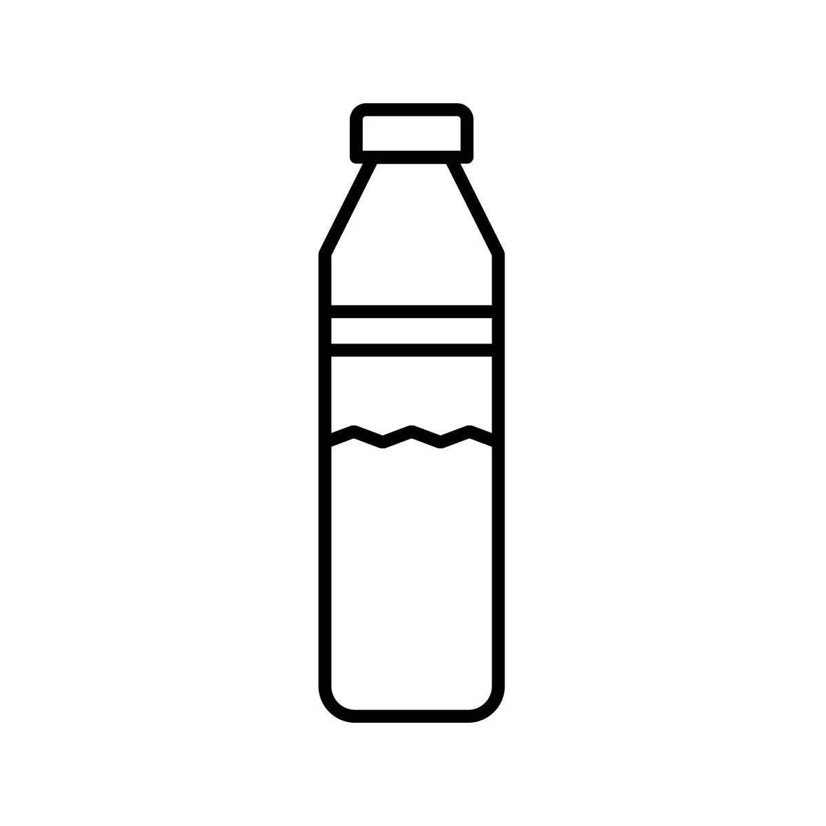 Бутылочки для воды контур