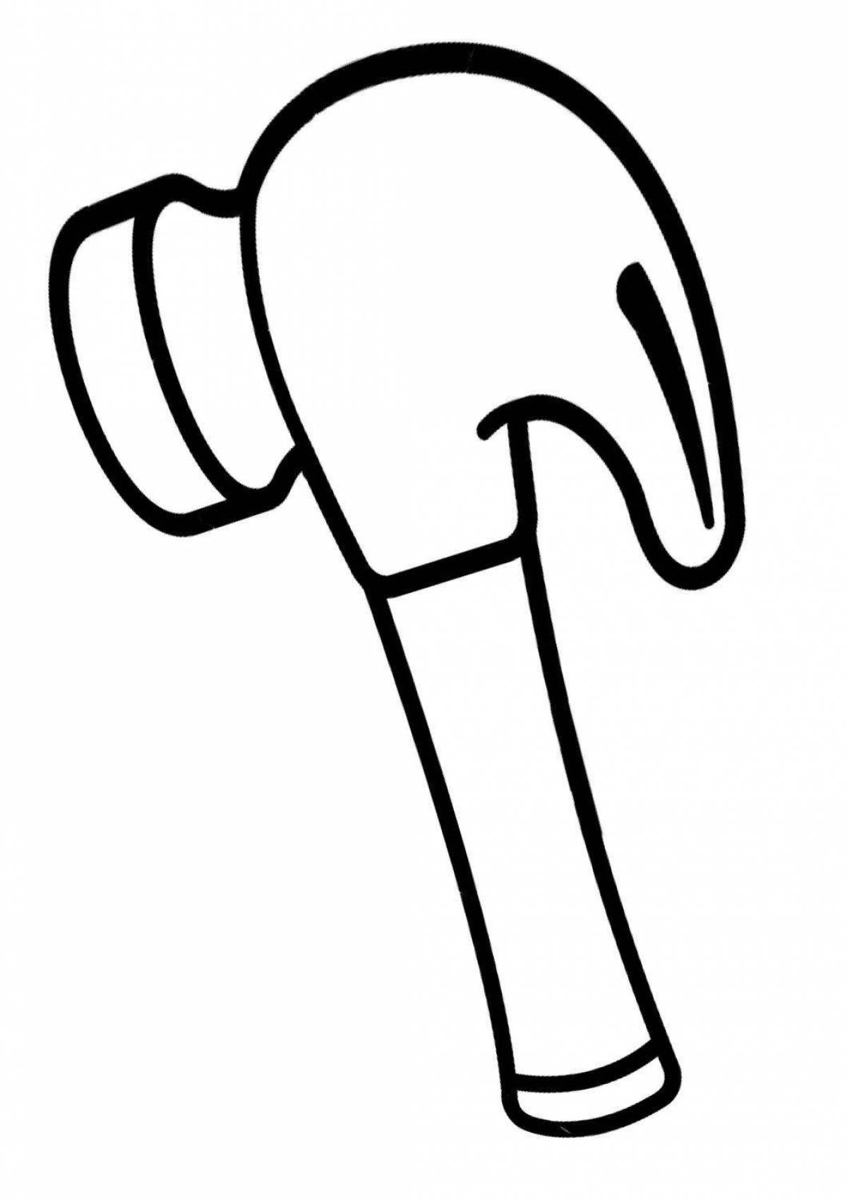 молоток рисунок. молоток раскраска. молоток раскраска для детей. раскраска молоток. молоток раскраска для малышей.