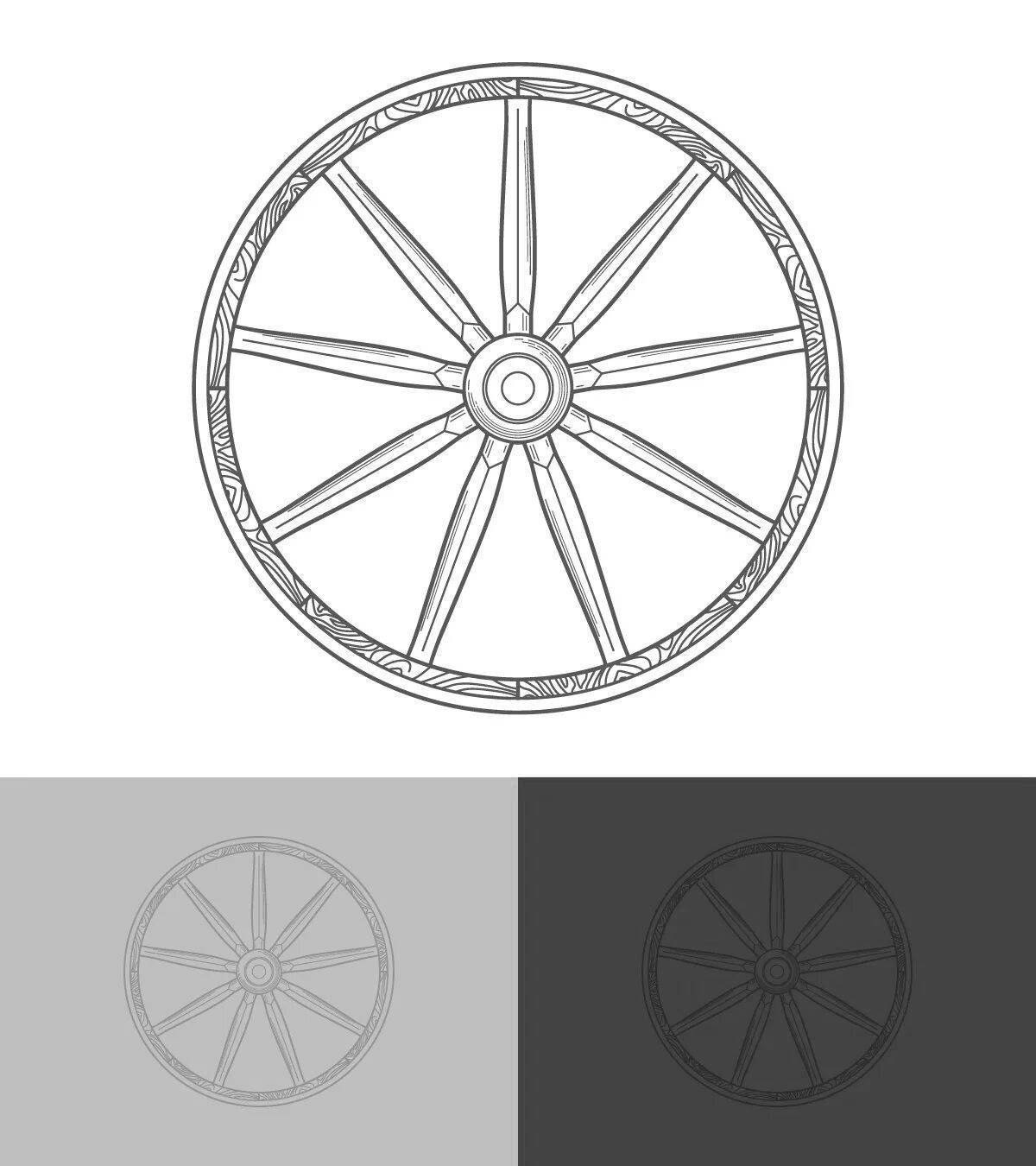 Колесо Разукрашки Для Дошкольников - 29 фото