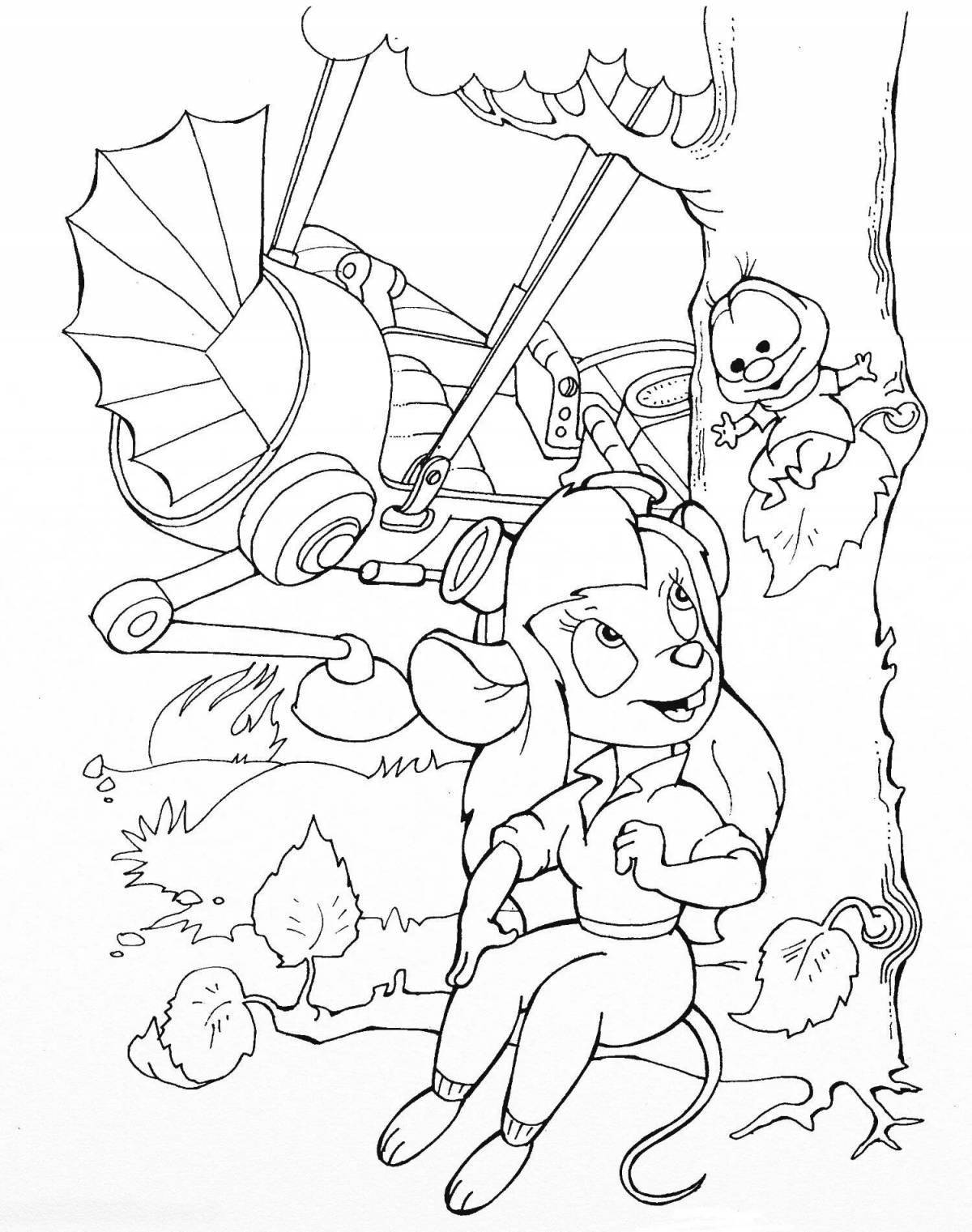 Wonderful chip and dale coloring pages for kids