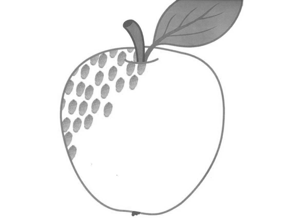 Photo Colorful finger coloring page for 1 year olds