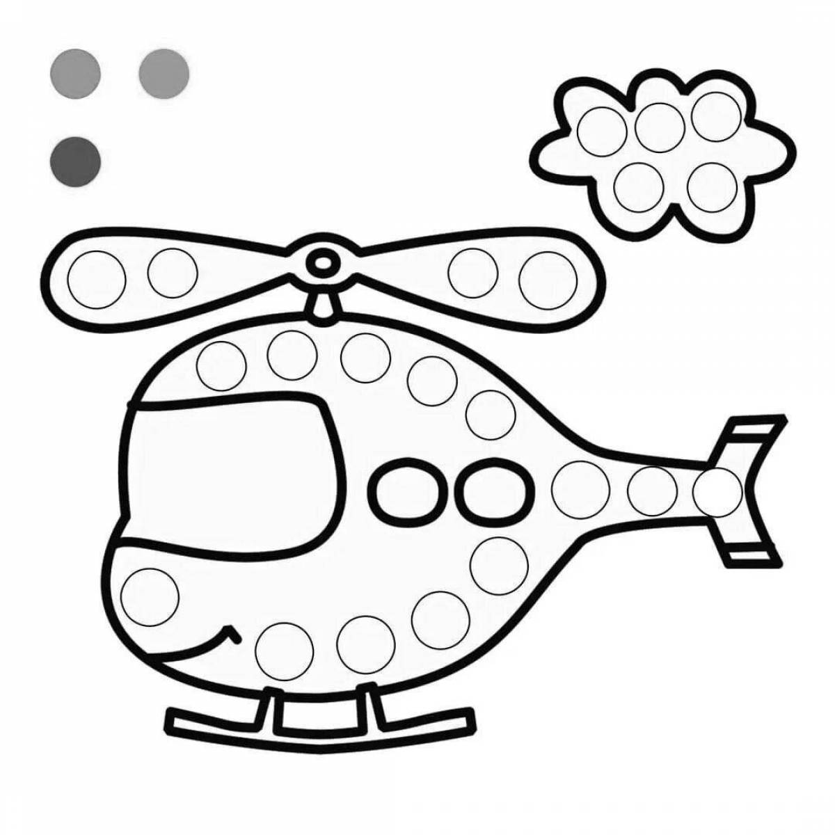 Photo Colourful coloring book for children from 1 year old