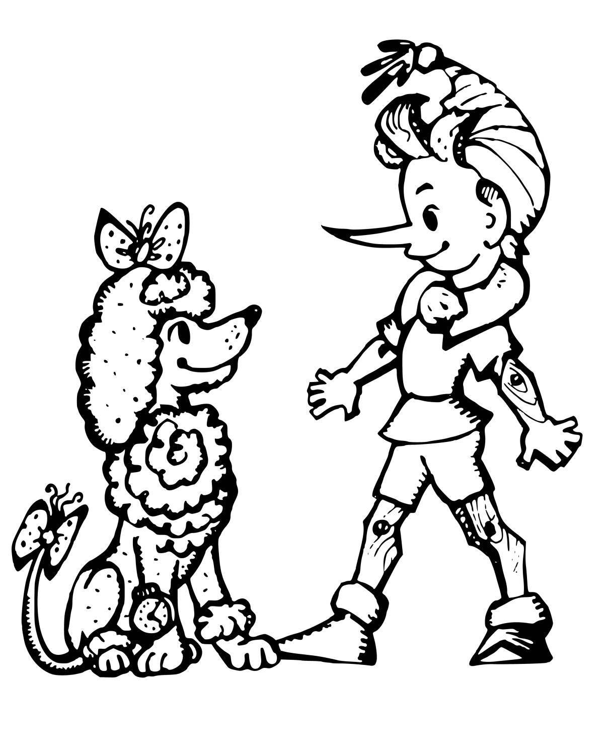 Live Pinocchio Coloring Pages for Toddlers