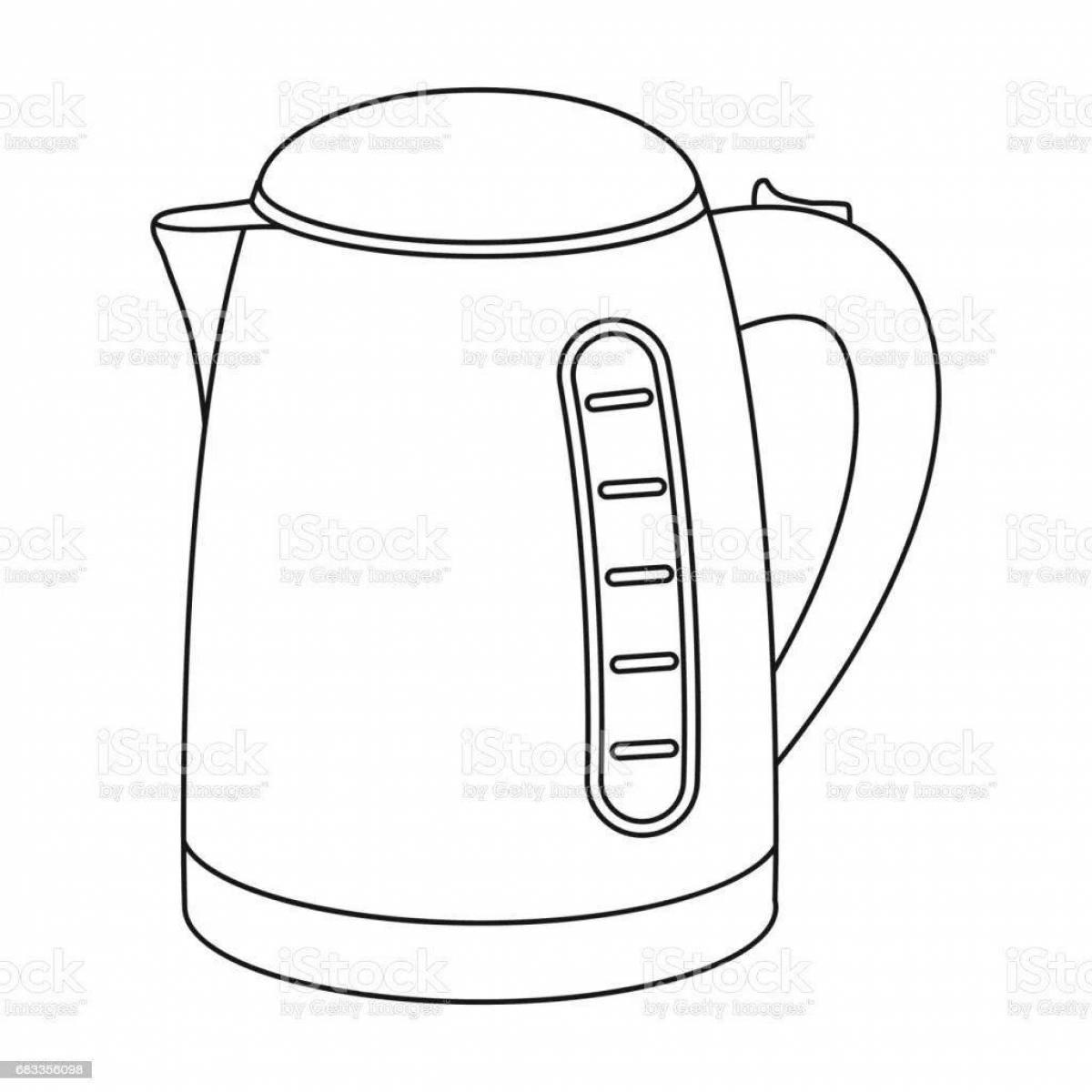 Bright household appliances coloring book for children 3-4 years old