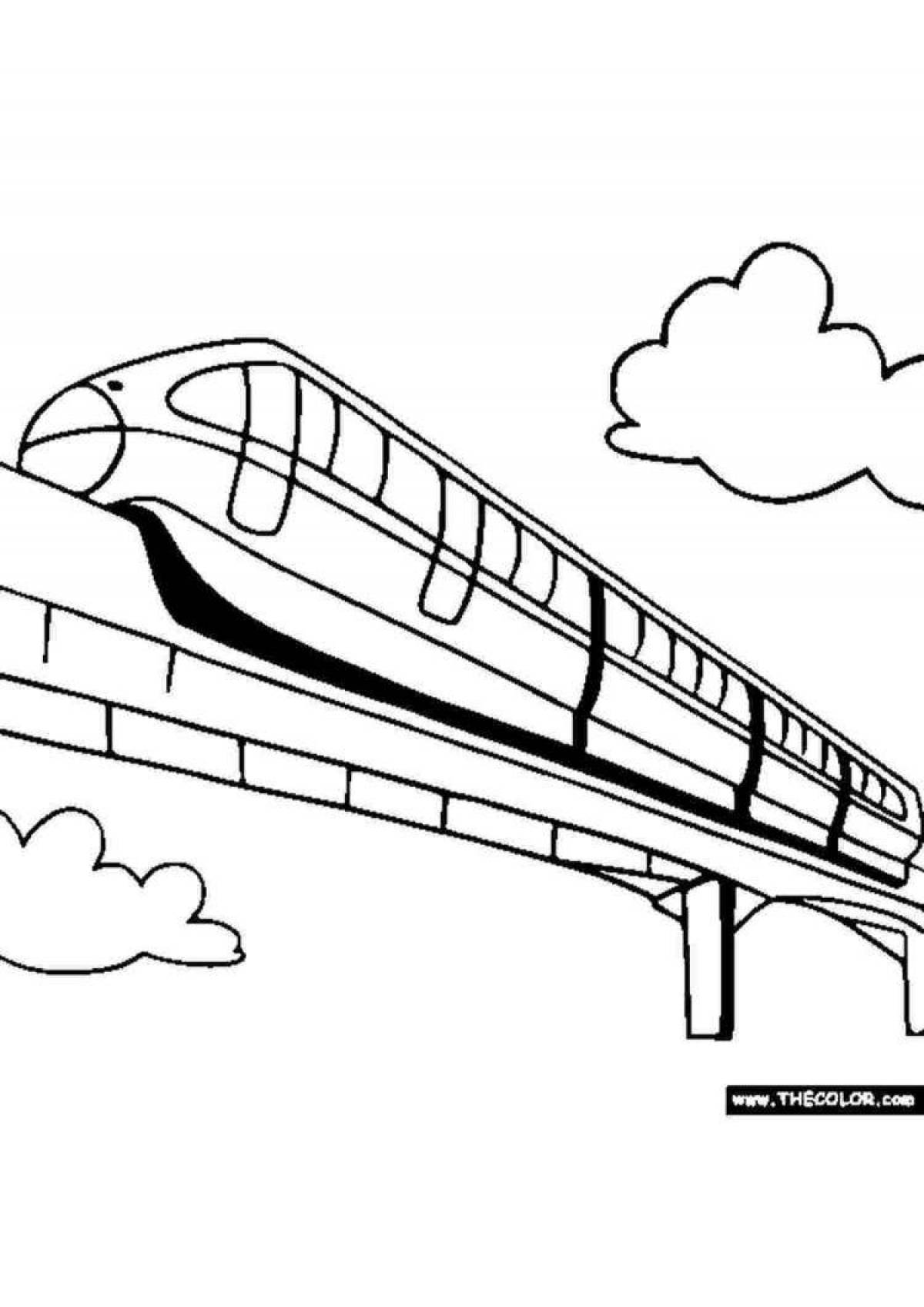 Fat train coloring book for 6-7 year olds